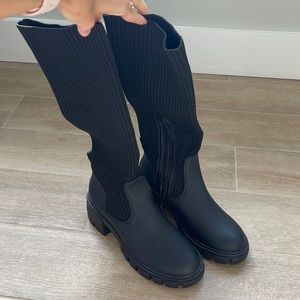 Miss Lola sock riding boots! Size 8! Never worn!!